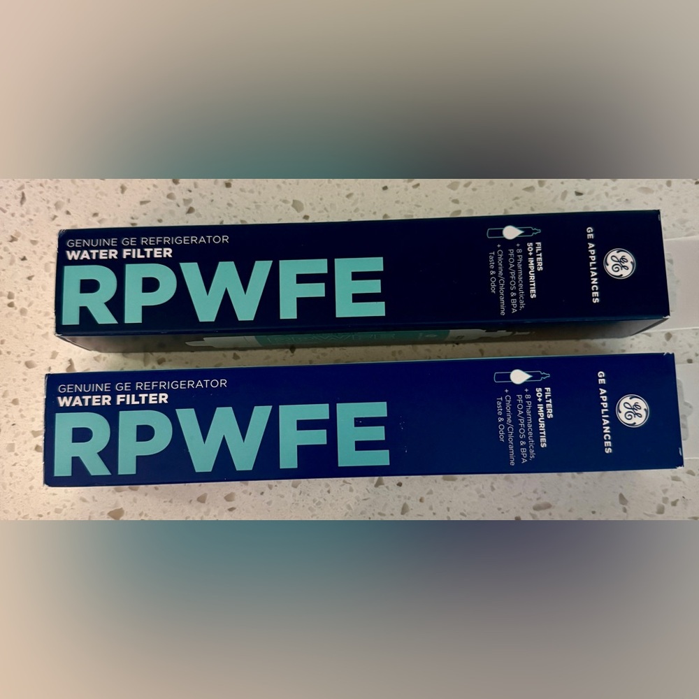 GE Appliances RPWFE genuine water fridge filters x2 brand new - Picture 5 of 11